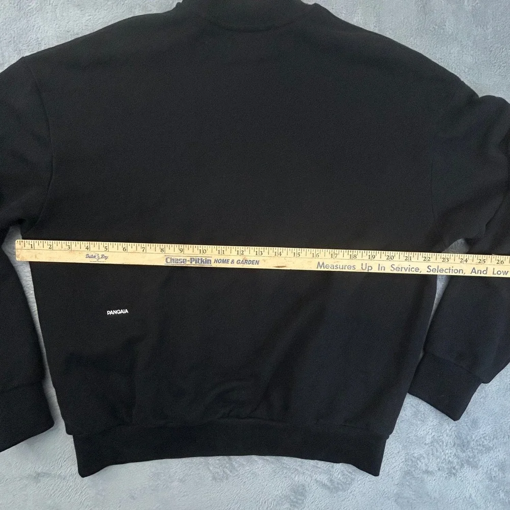 Pangaia 365 High Neck Sweatshirt Black Organic Cotton Mock Neck Small - Picture 8 of 10